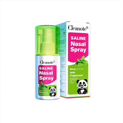 Rynit alergie na zimno 60 ml Małe nosy Nasowy spray miętowy CleaNote For Children
